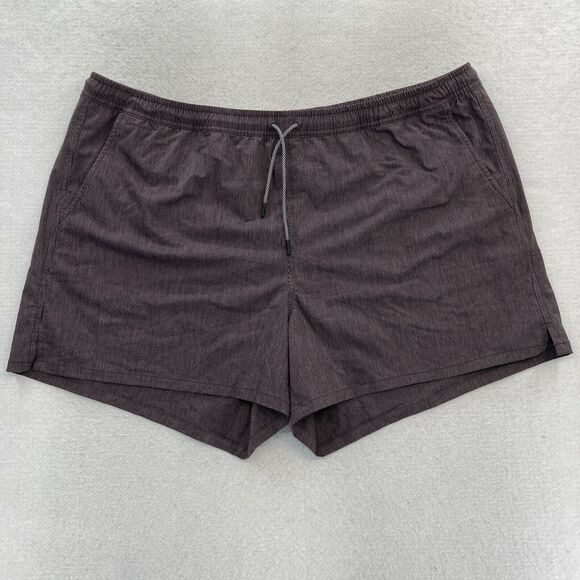 Athleta Marin 2.5" Board Short Women's Plus‎ 2X Gray Striped Drawstring Stretch - Picture 1 of 10